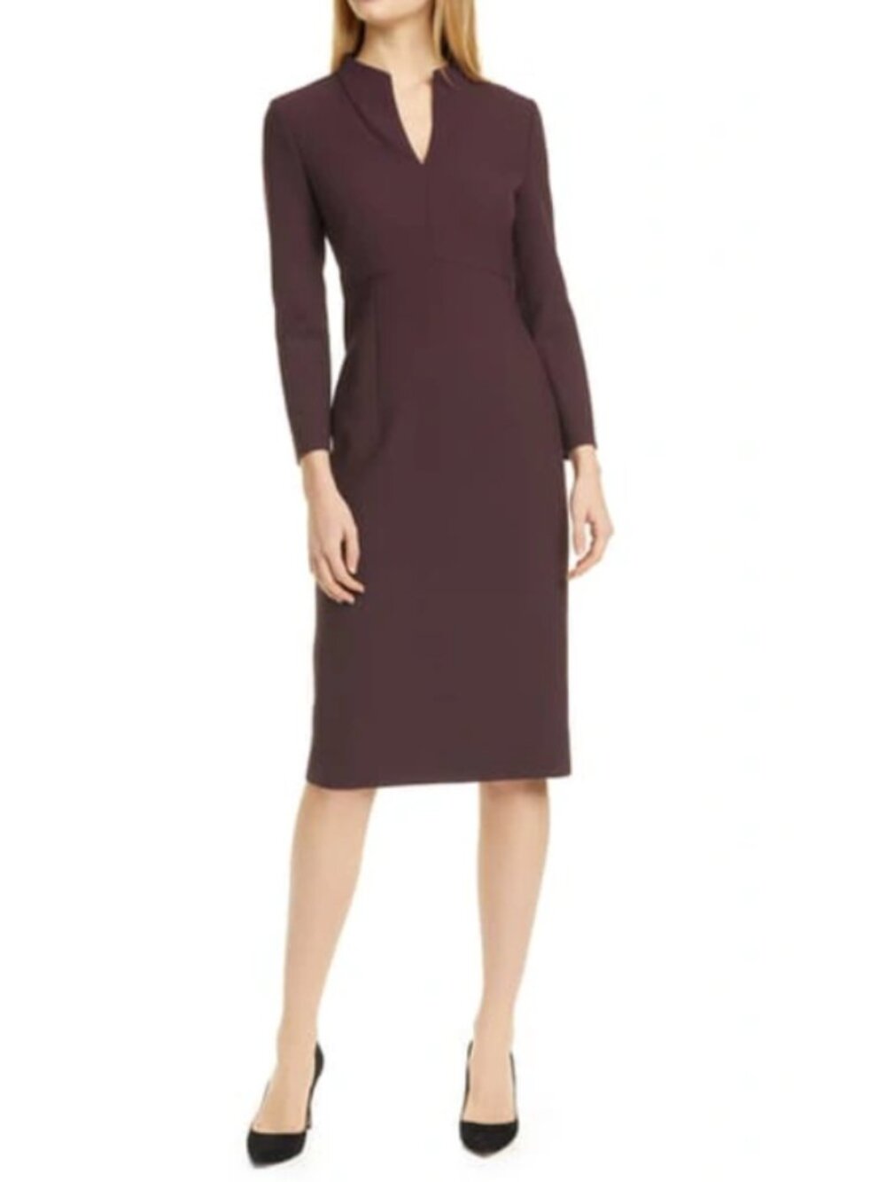 Hugo Boss Debara Purple Sheath Dress